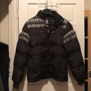 Black puffer jacket